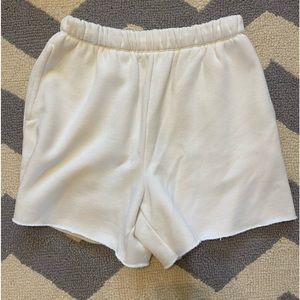 Aerie raw hem fleece short